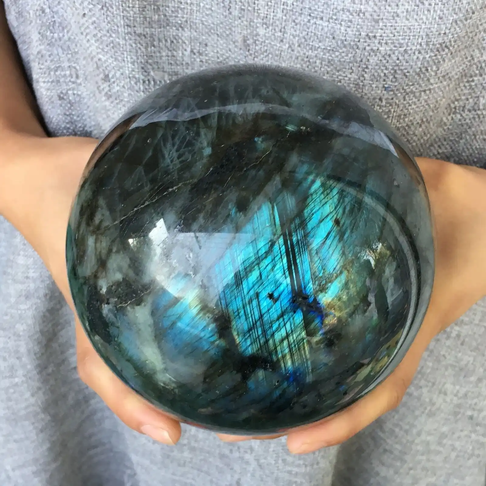NEW Random Delivery Natural Labradorite Quartz Sphere Crystal Ball Healing