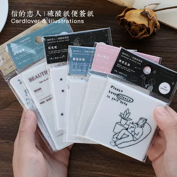 

30Pcs Planet Series Butter Paper Memo Pad Transparent Letter Digital Memo Notepad School Office Supply Papelaria Gift Stationery