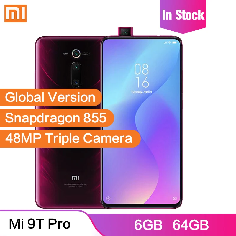 

Global Version Xiaomi Mi 9T Pro Redmi K20 Pro 6GB 64GB Snapdragon 855 48MP Triple Cameras 4000mAh Quick Charge NFC Smartphone