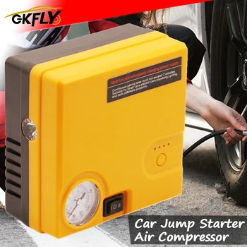 

GKFLY Car Jump Starter Air Compressor Portable 16800mAh 12V Starting Device Car Air Pump Power Bank Car Booster Battery Charger