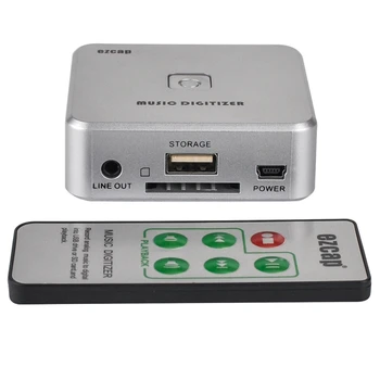 

EzCAP 241 Music Digitizer Converter Convert Analog Music to Mp3 Format to USB Flash Drive / SD Card No Computer Required(EU Plug