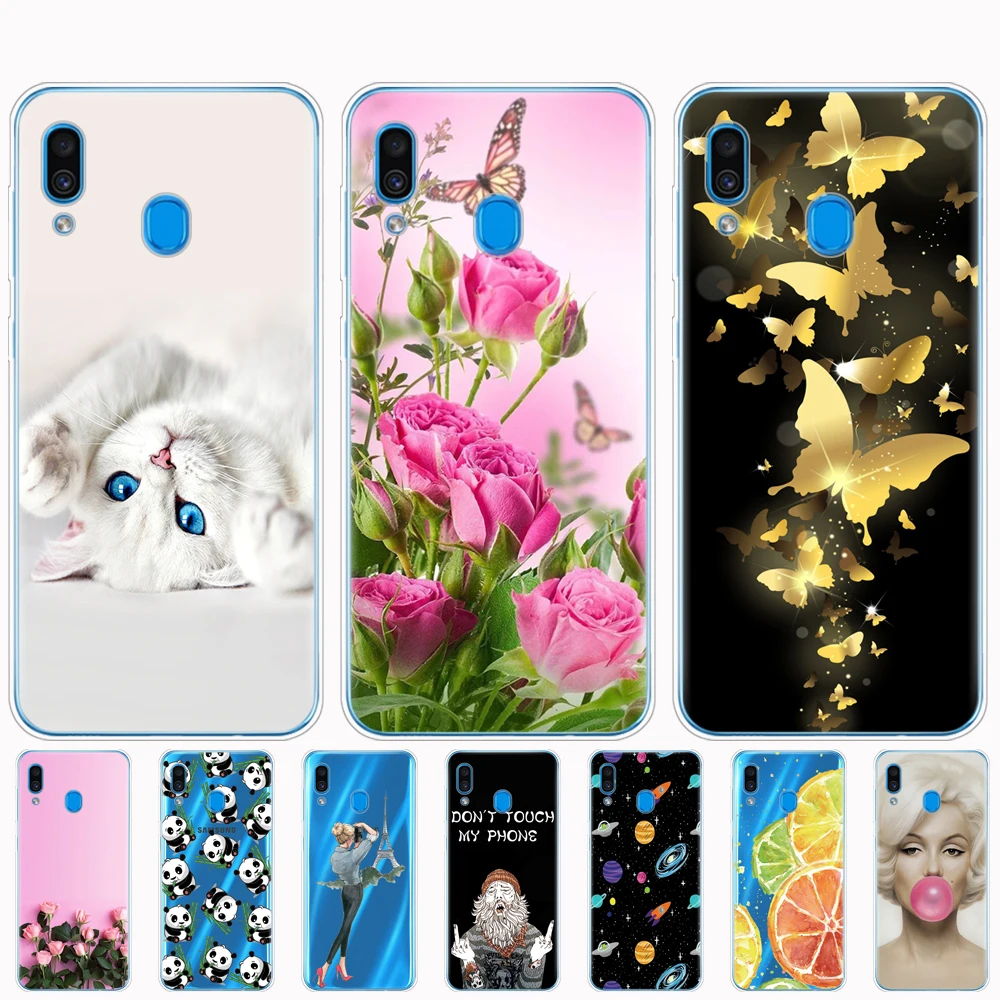 Чехол для Samsung Galaxy A20 мягкий силиконовый чехол A 20 2019 A205F A205 телефона с рисунком в