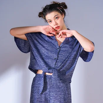 

Summer Short-sleeved Pajamas Solid Color Simple Comfortable Korean-style Sleepwear Viscose Sleep Set Loungewear Home Clothes