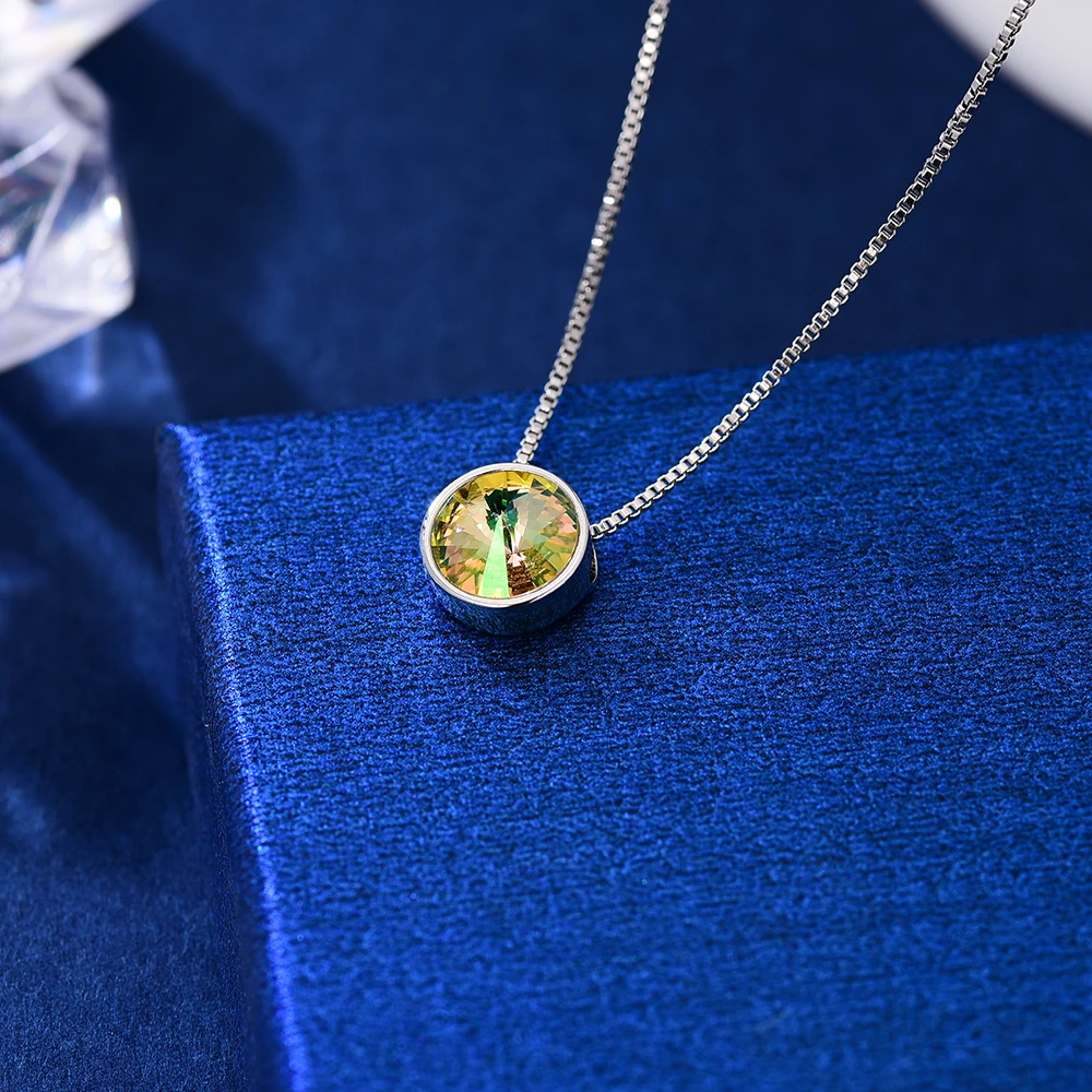 Ожерелье с круглой подвеской Malanda, оригинальное ожерелье с кристаллами Swarovski для женщин, новые модные свадебные украшения, подарок для мамы и девочки