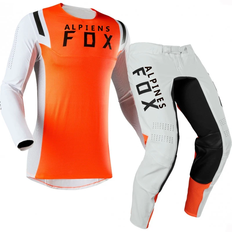 ALPINES FOX Flexair для взрослых, одежда для мотокросса, MTB MX, горный спуск, грязный велосипед, велосипедные комплекты, мотогонок, Экипировка, комбо - Цвет: Orange