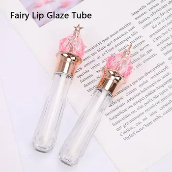 

1pc Magic Wand Shaped Lip Gloss Tubes Clear Bottle Plastic Lipstick Empty Tubes