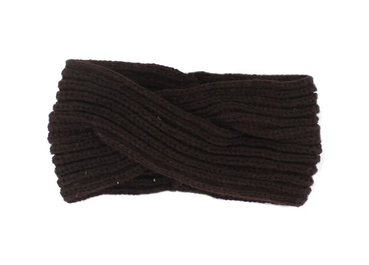 HL158-10 Elastique Cheveux Homme, банданы, эластичная лента для волос, скрещенные волосы, теплые наушники, ручная работа, шерстяная повязка на голову для мытья лица - Цвет: HL158-10