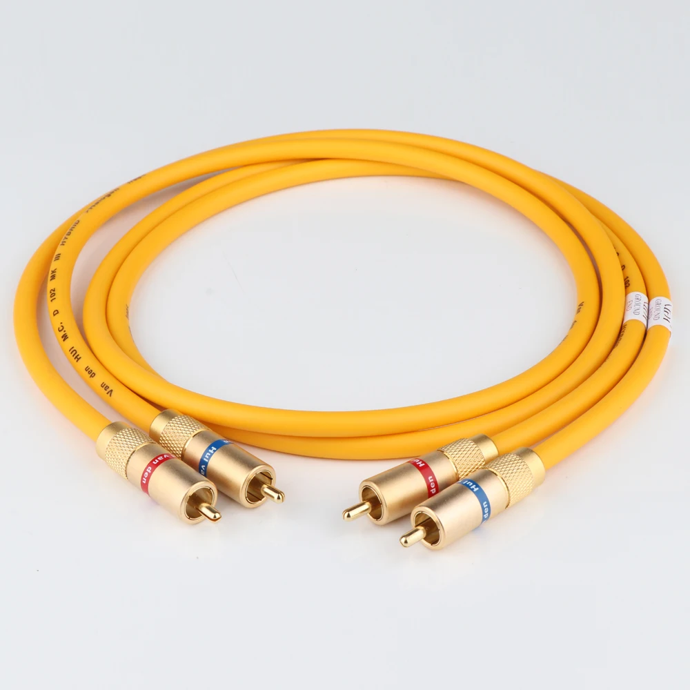 YTER Van Den Hul D 102 III гибридный (галогенный F) аудиокабель RCA Аудио Видео удлинитель один