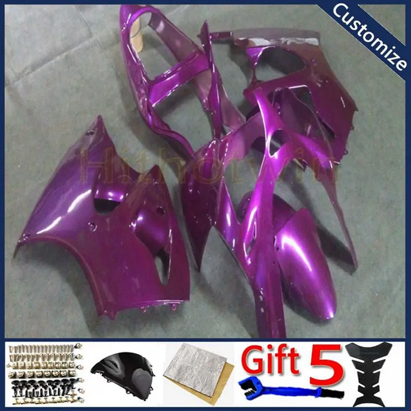 Мотоциклетный капот для ZX6R 2000 2001 2002 ZX-6R ZZR600 2005 2006 2007 2008 ABS корпус обтекателей литья