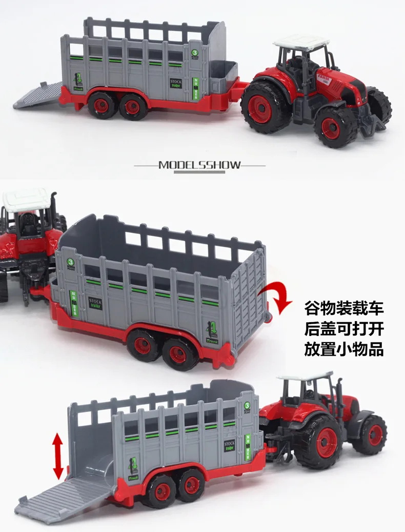 Farmer Car Toy Sliding Tractor Sprinkler Engineering Motorcade Farmer Car Alloy Farmer Car Model