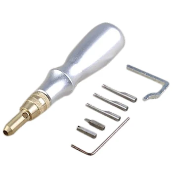 

8Pcs DIY Tools Adjustable Pro Stitching Groover and Creasing Edge Beveler Leather craft Sets to Sew & Crease Leather