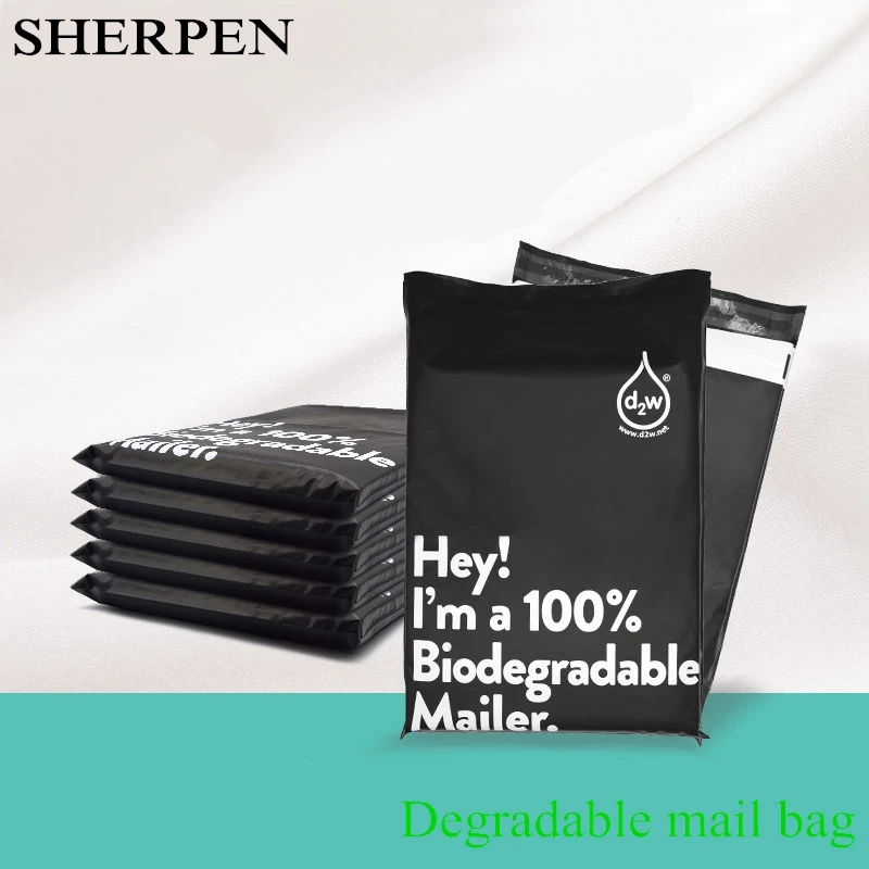 SHERPEN 합성물 폴리 우편함 가방, 바이오 분해 포장 익스프레스, 자체 접착 배송 우편 포장, 플라스틱 배송 봉투