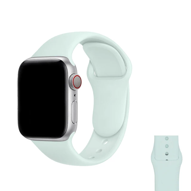 Silicone Strap For Apple Watch band Series Se 6 5 4 3 2 1 38mm 42mm 44mm 40mm Smart Bracelet Sport Watchband iWatch 7 45mm 41mm 30