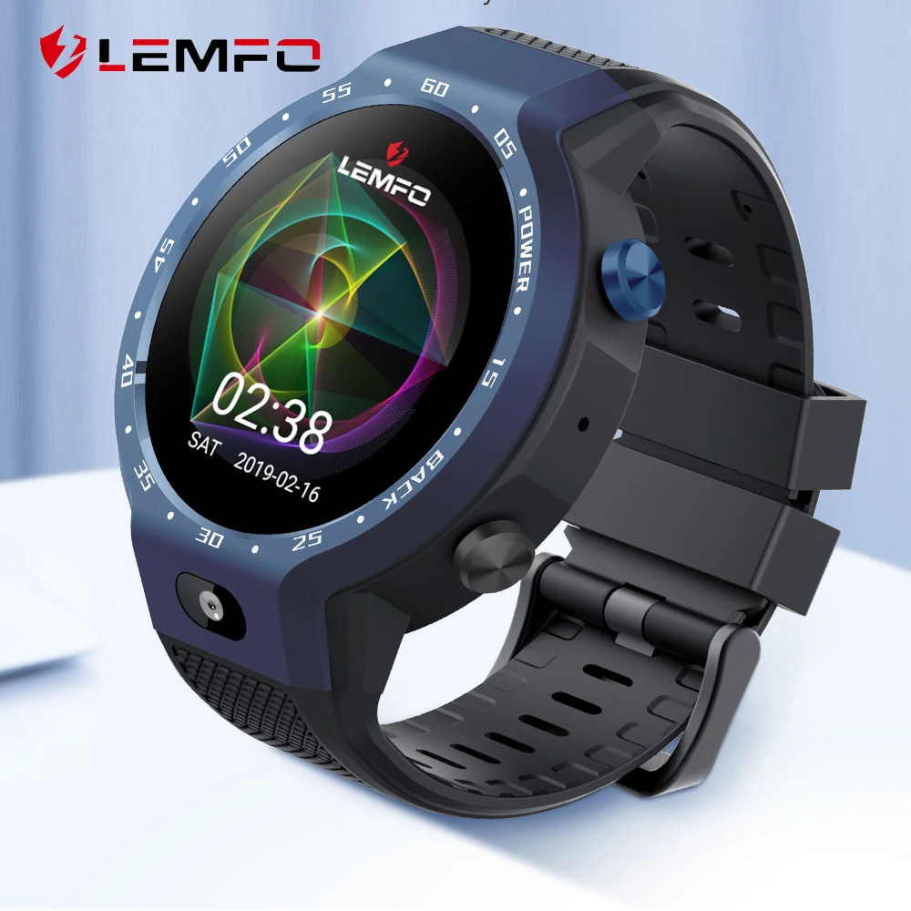 LEMFO LEM9 1 39 дюймов Дисплей двойной Системы 4G Смарт часы Android GPS WI FI сердечного ритма