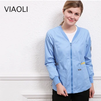 

zipper Surgical gown autumn and winter wash clothes jacket dental beauty oral pet doctor hospital outfit