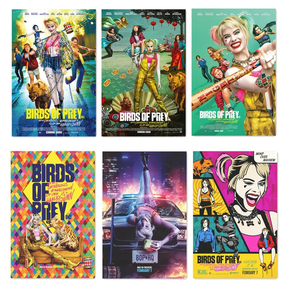 Birds-of-Prey-2020-Movie-Silk-Poster-Film-Wall-Art-Picture-Comics-Joker-Prints-Home-Room