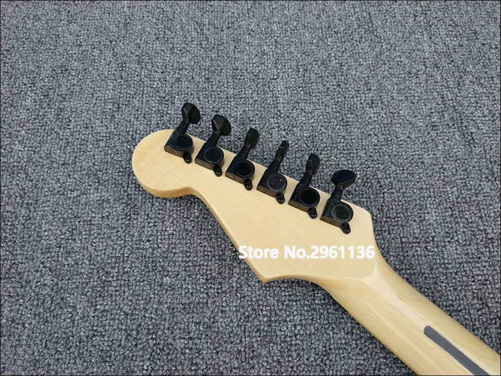 Высококачественная электрогитара, корпус Floyd Mahogany с белой краской, электрогитара на заказ