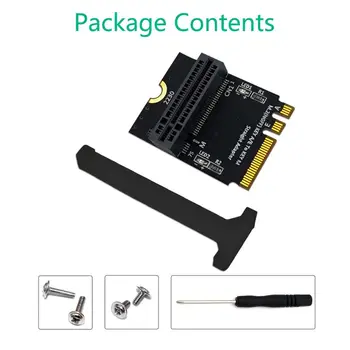 

M.2 nvme SSD to M.2 key A/E Adapter Vertical Installation) for 2280 SSD X5QC