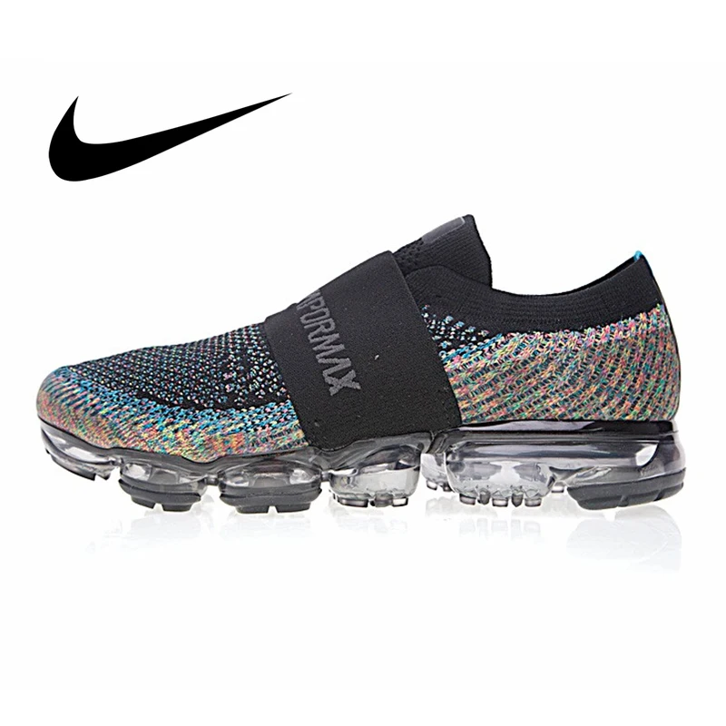 Оригинальный Nike Оригинальные кроссовки Air VaporMax мс Радужная подкладка Для мужчин без носка, беспатная классические Спорт на открытом