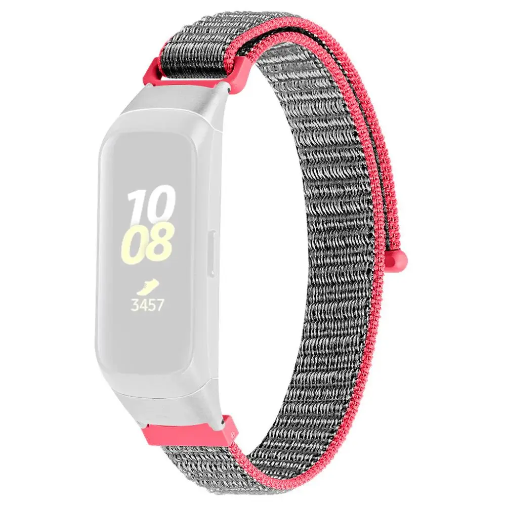D Для samsung Galaxy Fit SM-R370 Замена нейлона Спортивная петля наручные умные часы с ремнем браслет SM R370 Аксессуары#923 - Цвет: D