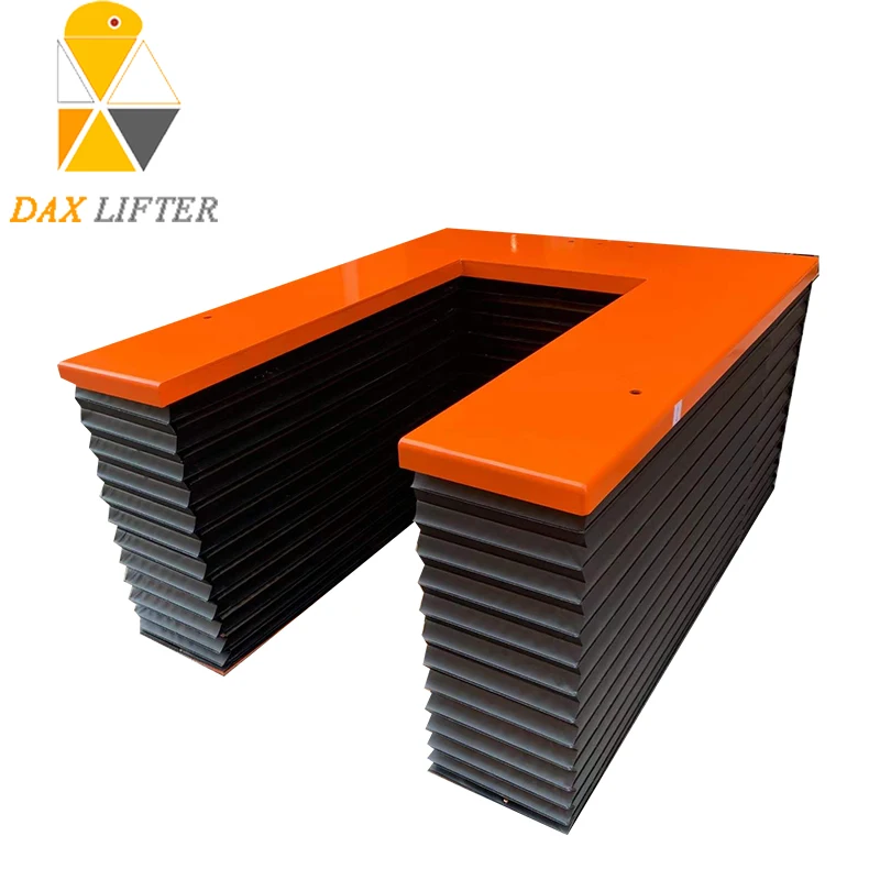 U Type Hydraulic Electric Power Warehouse Pallet Lift Table |