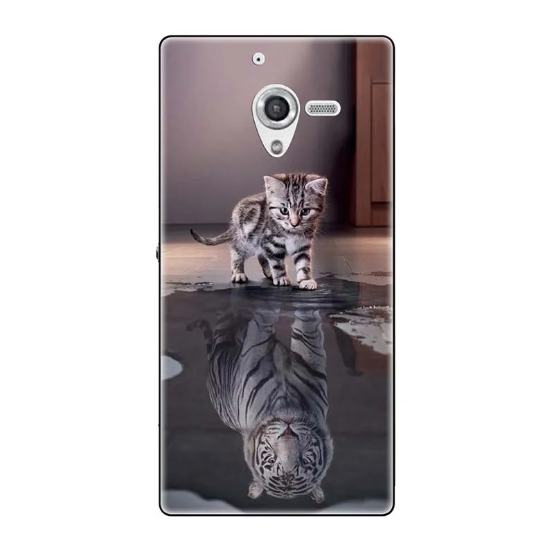 Мягкие чехлы для sony Xperia ZL непосредственный сбыт из L35H C6502 C6503 C6506 5," чехол с принтом(розы); волк милый чехол-крышка с узорами чехол для телефона чехол Fundas Para - Цвет: A210