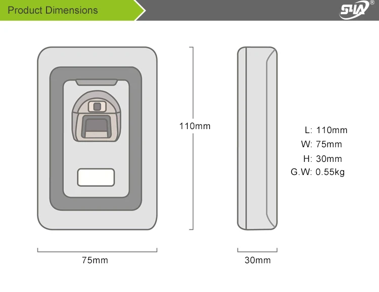 IP68 водонепроницаемая система контроля доступа по отпечаткам пальцев Rfid Контроль доступа Лер Wiegand 26 считыватель отпечатков пальцев антивандальный Открыватель двери