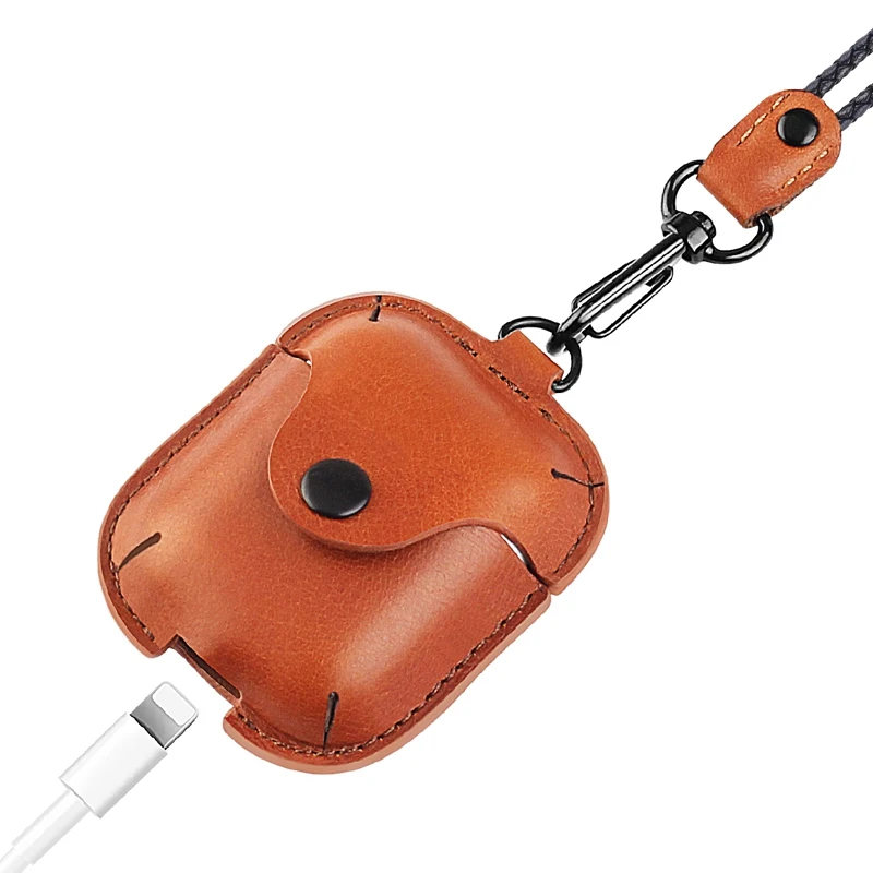 Soft leather Case For Apple AirPods Case Headphone Adapter Cover for airpods 2 1 case Wireless Bluetooth For Air Pods Case