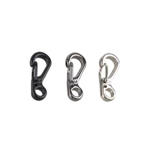 

10PCS Mini Hanging Buckle Classic Simple High Elasticity MultiFunction Spring Quick Padlock Chain Key Ring EDC Outdoor Equipment
