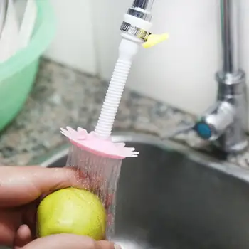 

Kitchen Faucet Anti Splash Filter Nozzle Tap Plastic Adjustable Swivel Flower Shape Filter Valve Water-Saving Water-Saving Valve