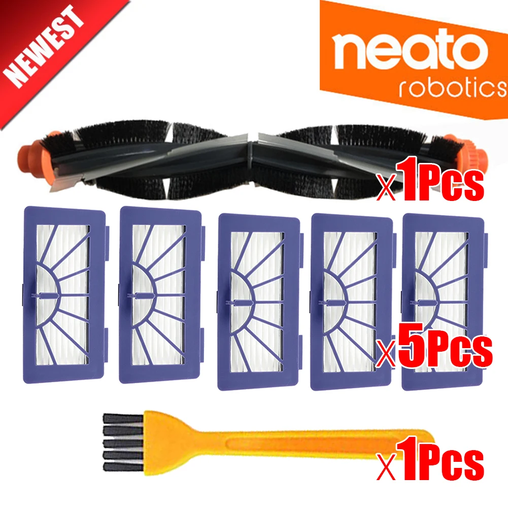 

Roller Brush+HEPA Filter for Neato XV-21 XV Signature Pro XV-11 XV-12 XV-15 Curved Combo Roller Brushes Replacement