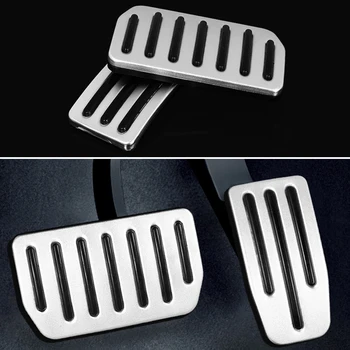 

Hot Car Fuel Brake Foot Pedal Automatic Allumium Car Pedals For Tesla Model S Model X Gas Fuel Brake Foot Rest Pedal Car Styling