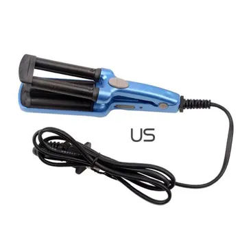 

P65 Portable Mini Style Clip Small Three Tube Curler Home Travel Mini Hair Stick Hairdressing Supplies