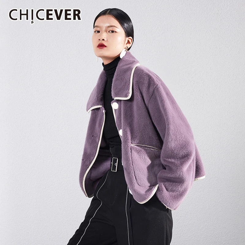 CHICEVER, хит, цвет, элегантные вельветовые пальто для женщин, воротник с лацканами, длинный рукав, повседневные куртки, Женская мода, одежда, новинка