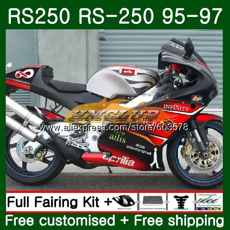Набор для ухода за кожей Aprilia RS-250 RSV250 RS250 1995 1996 1997 45CL. 41 RSV250 RR RS 250R для детей ростом 95-97 РСВ 250 RR RS 250 95 96 97 матовый цвет обтекатель - Цвет: No. 1