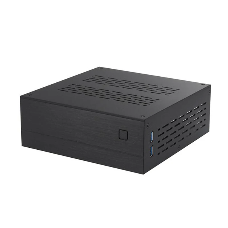 Корпус для ПК A01 Mini ITX алюминиевый корпус домашнего кинотеатра AC-DC HTPC настольного |