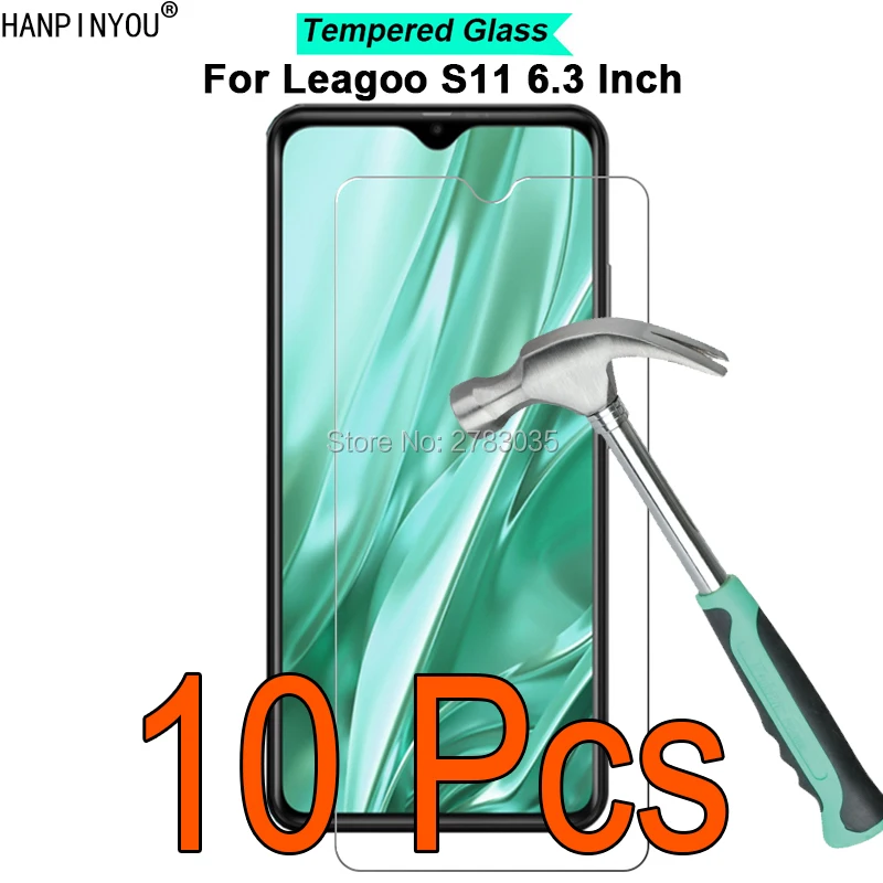 

10 Pcs/Lot For Leagoo S11 6.3" 9H Hardness 2.5D Ultra-thin Toughened Tempered Glass Film Screen Protector Guard