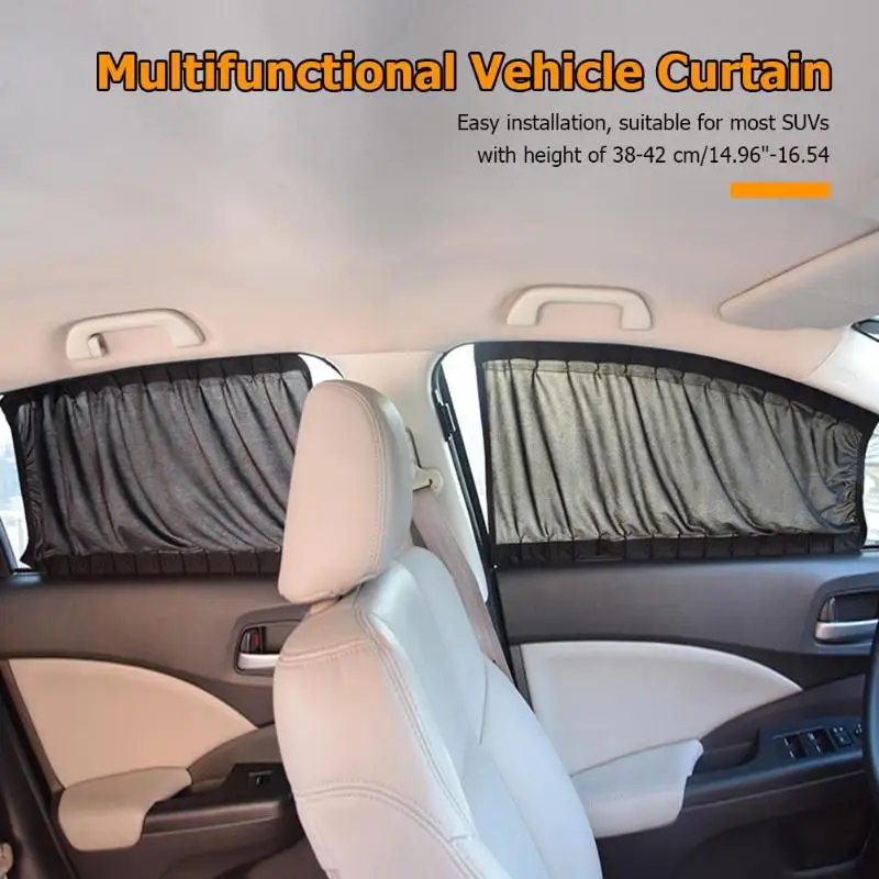 

Adjustable Track General Car Sun Shade Window Curtain Anti-UV Sunshade Visor Solid Guideways Harmless To Glass Lifting