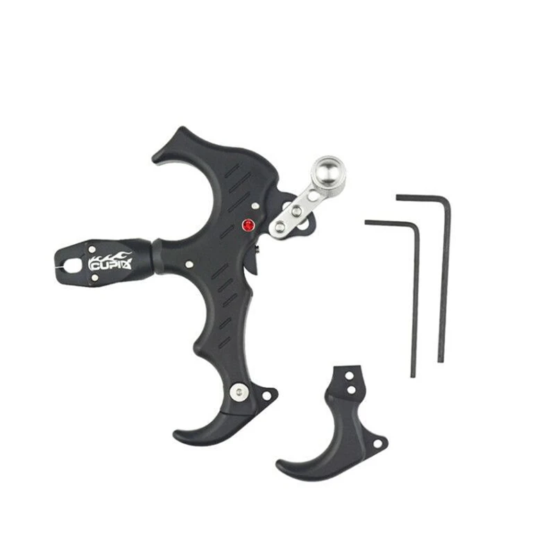 

Super sell-Archery Bow Release Aid 3/4-Finger Thumb Caliper Adjustable for Compound Bow Caliper Grip Outdoor Hunting Practice