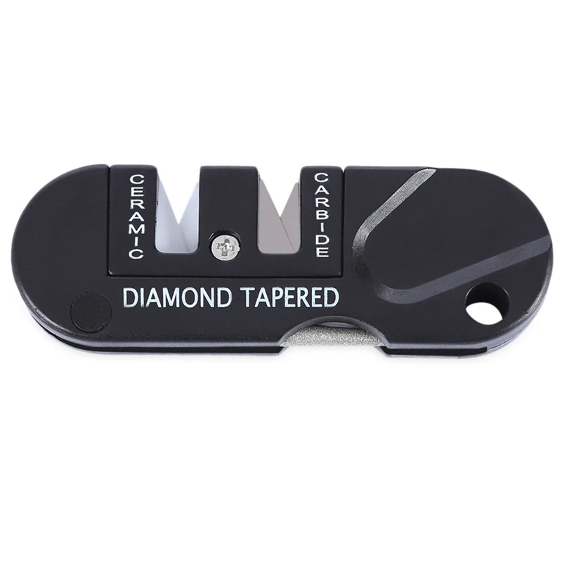 Diamond-Tool Sharpener Knife Whetstone Pocket Portable-Tools Ceramic Camp-Gear Hike Outdoor