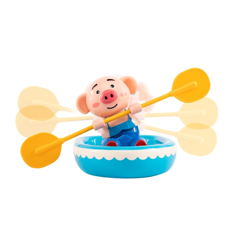 Игрушки для ванной поросенок на лодках для плавания, детские водные игрушки для мальчиков и девочек, пляжные игрушки для купания, игрушки для детей, подарок для ванной, пластик CC50TB