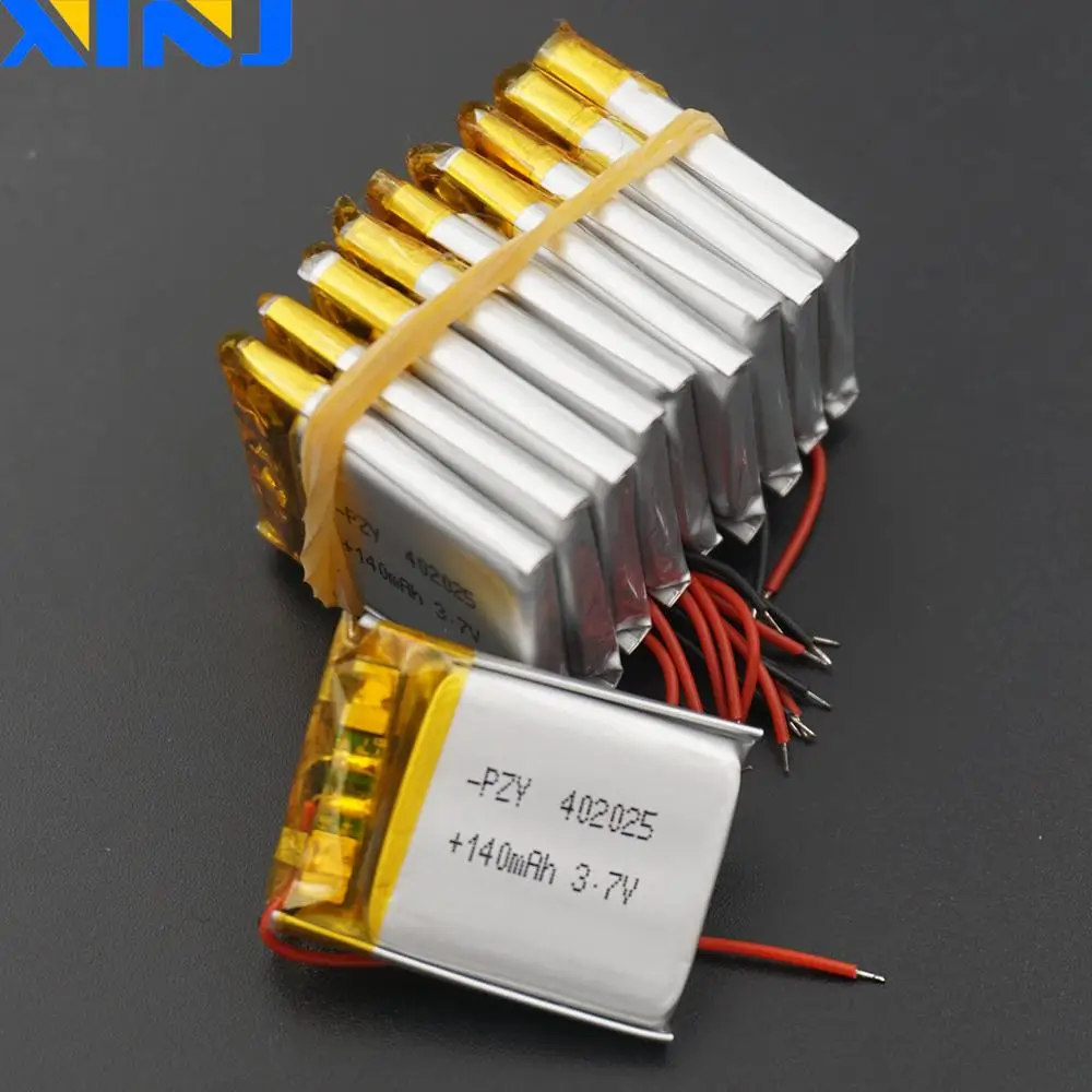 XINJ 3 7 V 140 mAh литий полимерный аккумулятор Li ion 402025 для GPS Sat Nav диктофон bluetooth mp3/mp4