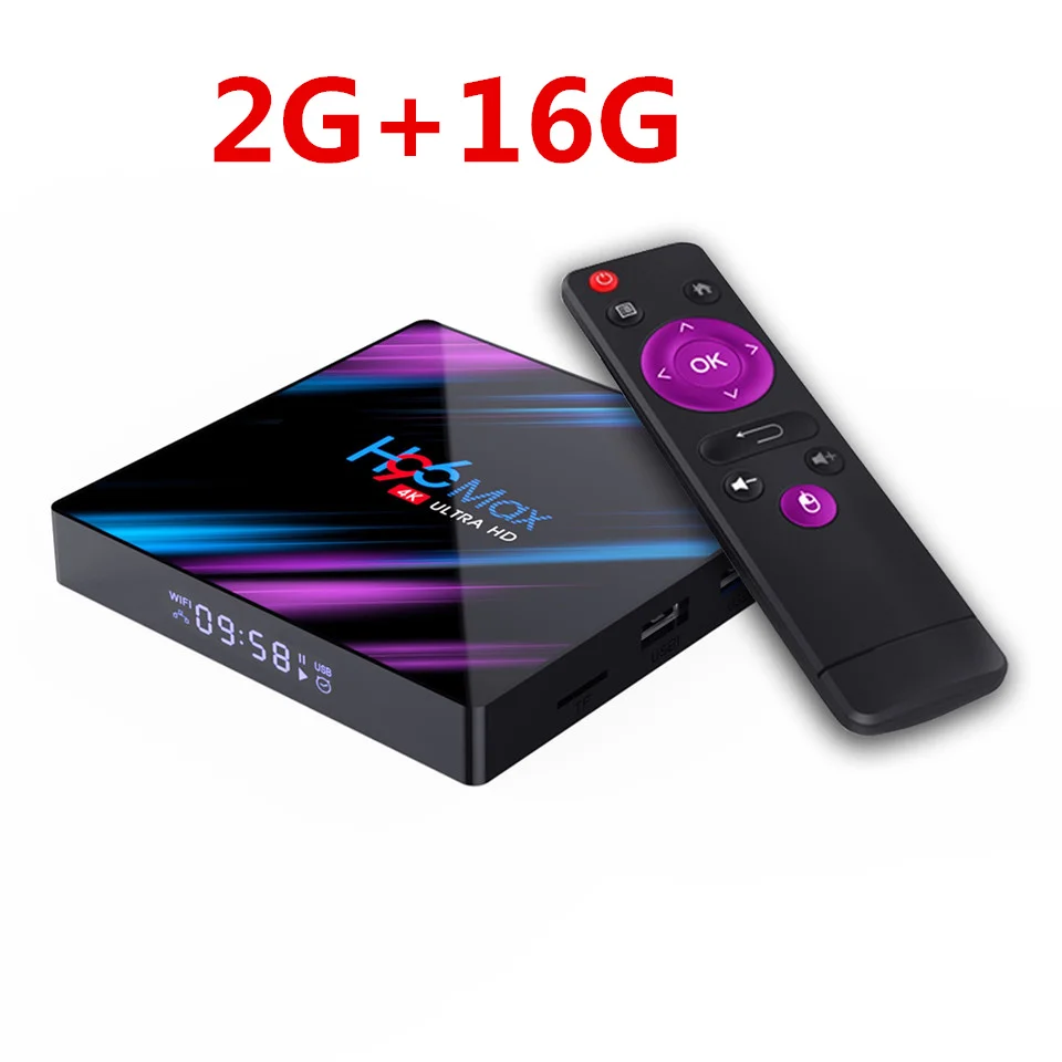 H96 MAX RK3318 Smart tv Box Android 9,0 4 ГБ 32 ГБ 64 Гб медиаплеер 4K Google голосовой помощник Netflix Youtube H96 Макс 2GB16GB - Цвет: 2G  16G