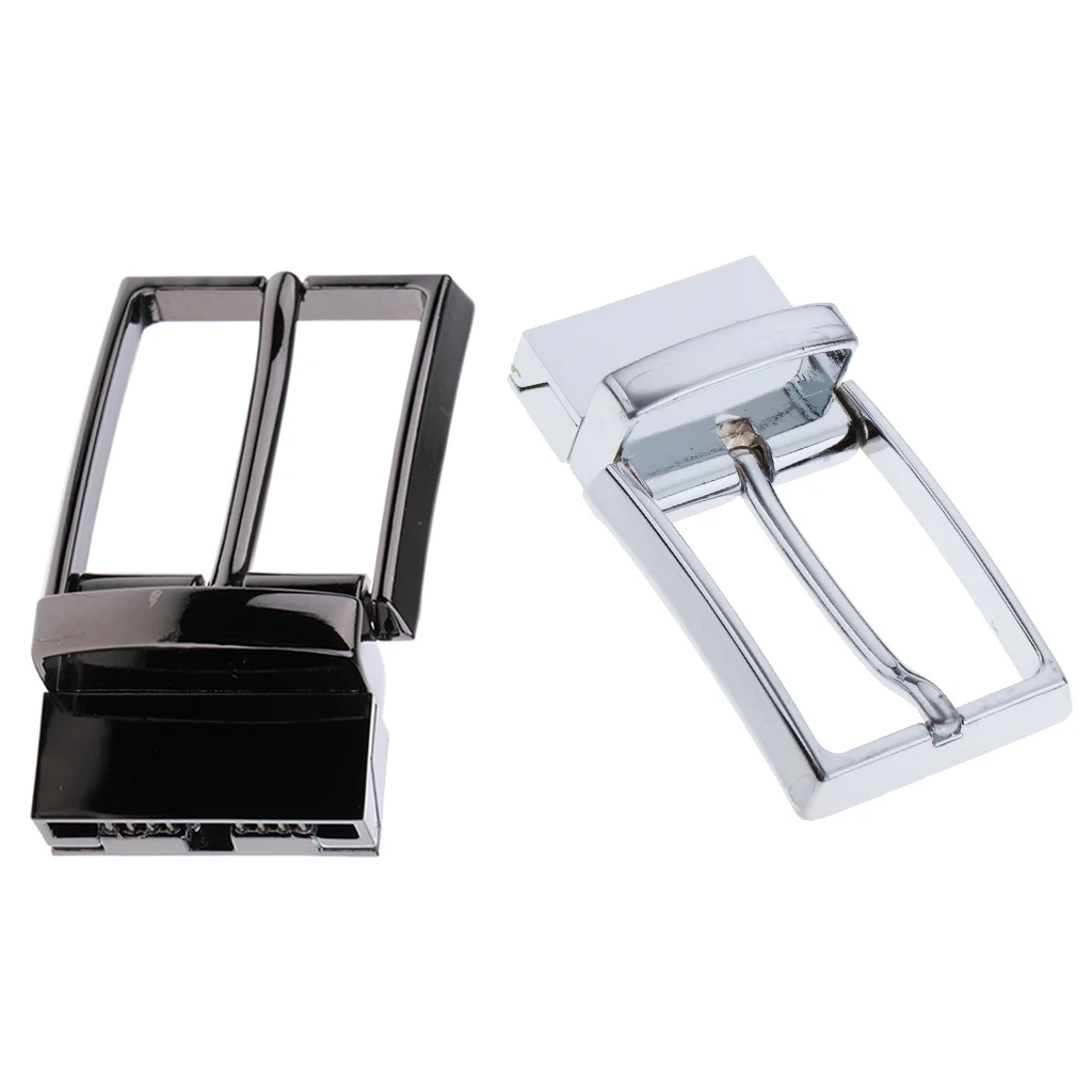 

Alloy Reversible Belt Buckle Replacement Single Prong Rectangular Pin Belt Buckle Fit for 33mm/1.3 inch Strap