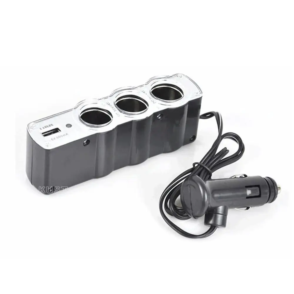 Автомобильный Usb прикуриватель один на три Usb автомобильного прикуривателя интегрированный дизайн 1 отверстие до 3 отверстия мульти-конвертер с отверстиями