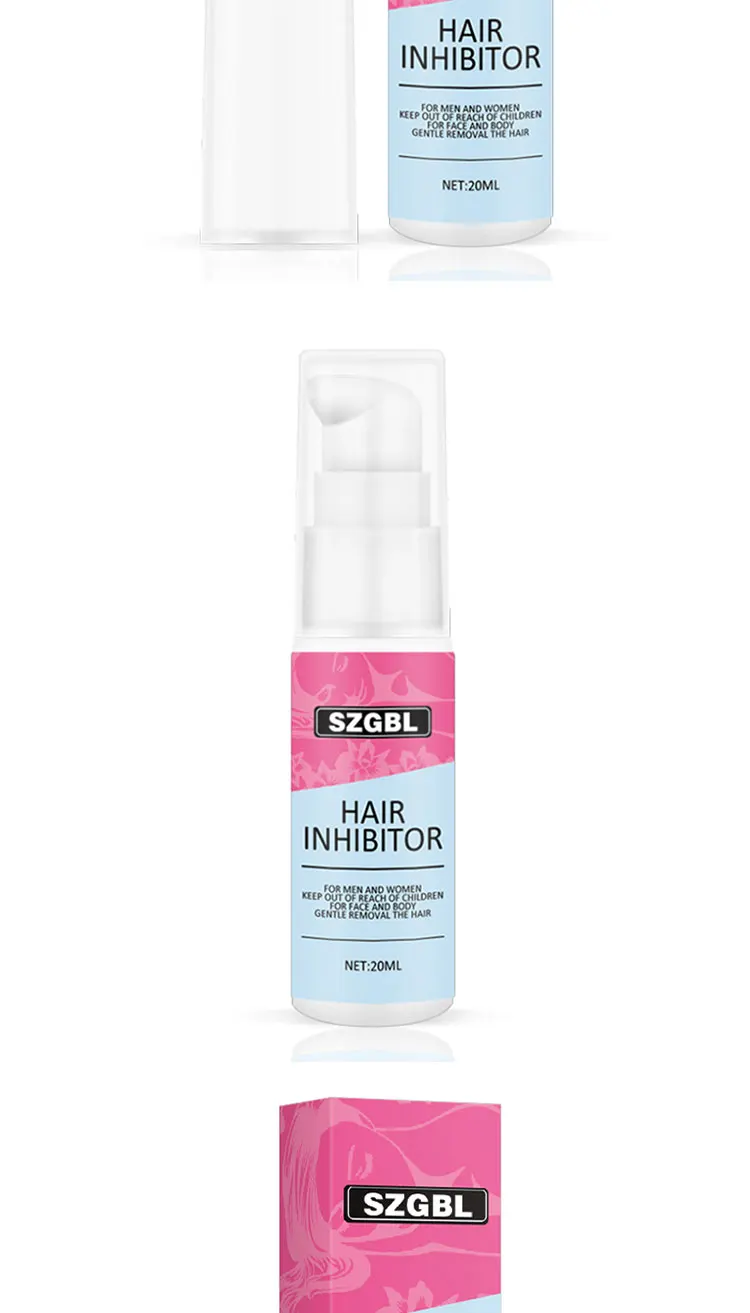 20ml Permanant Hair Growth Removal Inhibitor Spray Beard Bikini Intimate Legs Body Armpit Painless Facial Stop Hair
