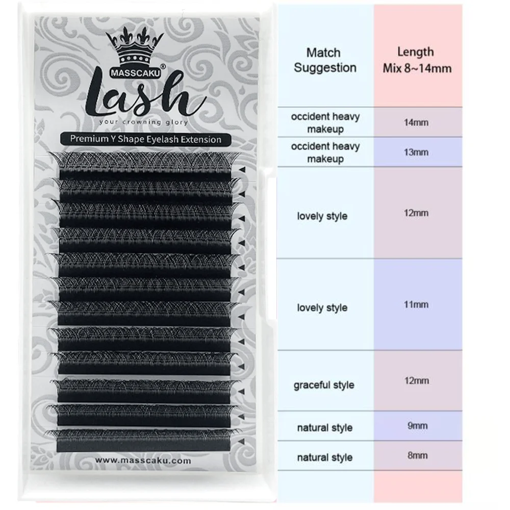 Free sample 12 lines eyelash extension faux mink volume individual lashes black Premium Eyelashes Lashes Trays All Size Cilios classic c d curl individual lashes mink false eyelashes premium volume lashes fake cilios 16rows all size 8 15mm