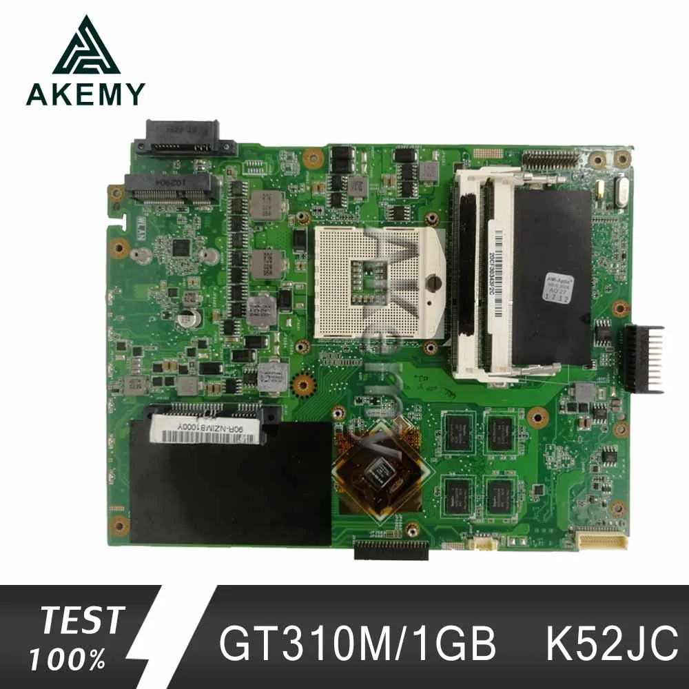 Akemy K52JC материнская плата для ноутбука ASUS K52JC K52JT K52JR тест оригинальная материнская плата GT310M/1 GB