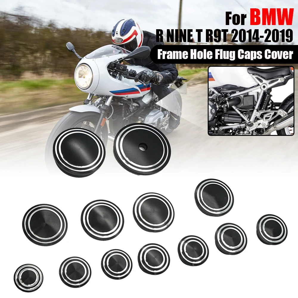 BMW R Nine T RNineT R9T 2014-2019 모델용 CNC 프레임 홀 캡 세트 플러그 키트 BMW R Nine T RNineT R9T 2014-2019 모델용 CNC 프레임 홀 캡 세트 플러그 키트