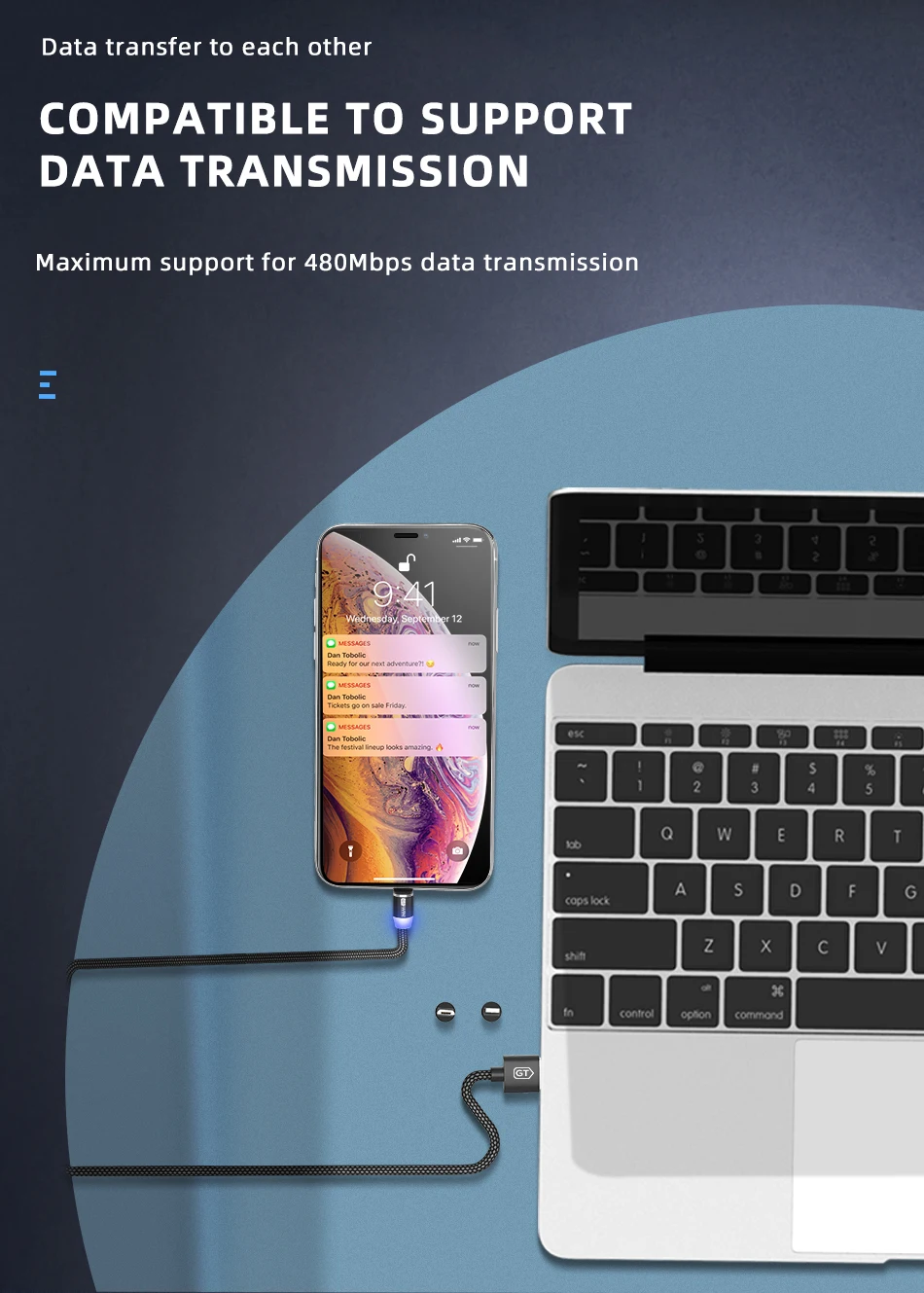 GTWIN 1M 2M 3A Магнитный кабель для быстрой зарядки usb type C Micro type-C Магнитный кабель для зарядки и передачи данных для Iphone 11 7 samsung S9 USB C кабель